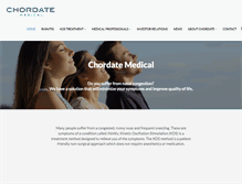 Tablet Screenshot of chordate.com